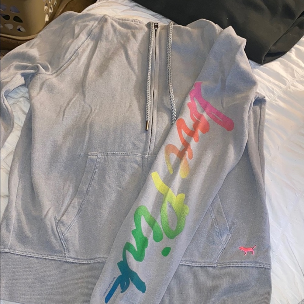 Pink zip up